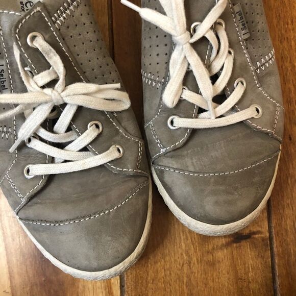 Josef Seibel lace up leather shoes sz 7 - Picture 1 of 8